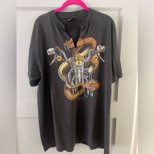 Harley Davidson Distressed T Shirt